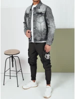 Pánská džínová bunda černá FashionStreet TX4689