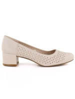 Dámské otevřené lodičky béžové Sergio Leone PB293