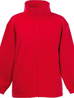 Fruit of the Loom Kids Outdoor Fleece Dětská fleecová bunda 16.2511 red