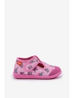 Bačkory Baleríny Befado S Míšou 209P038 Šedě-Růžové