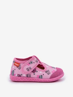 Bačkory Baleríny Befado S Míšou 209P038 Šedě-Růžové