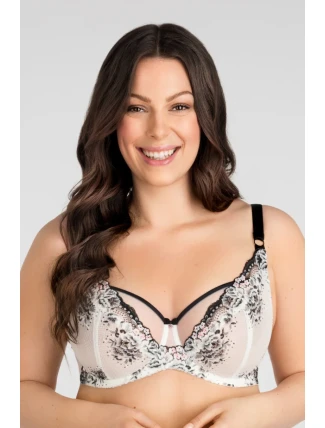 K840 BLACK & WHITE SOFT BRA
