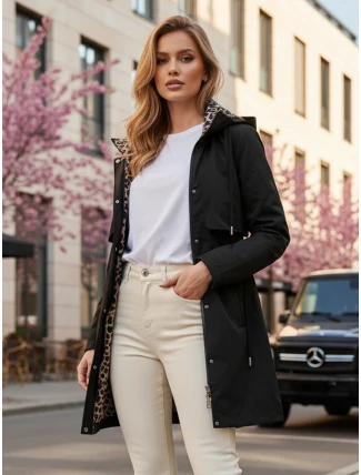 Dámská přechodná bunda parka FERISSA černá FashionStreet TY4871