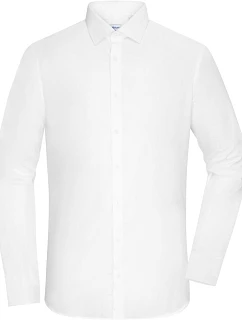Daiber JN 1372 Popelínová košile slim fit s dlouhým rukávem 02.1372 white