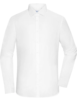Daiber JN 1372 Popelínová košile slim fit s dlouhým rukávem 02.1372 white Daiber JN 1372 Popelínová košile slim fit s dlouhým rukávem 02.1372 white