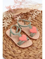 Dětské sandálky se srdcem 81997 Ipanema My First Baby zelené Dětské sandálky se srdcem 81997 Ipanema My First Baby zelené