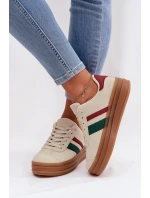 Dámské tenisky na platformě Béžové Janivelle Dámské tenisky na platformě Béžové Janivelle