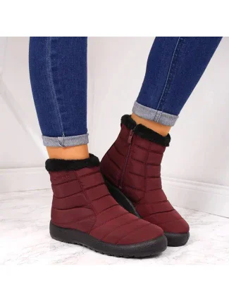 Dámské nepromokavé sněhové boty 9SN26-1467 EVE181C Vínová - NEWS Dámské nepromokavé sněhové boty 9SN26-1467 EVE181C Vínová - NEWS