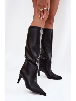 Kozačky na podpatku  model 221148 Step in style