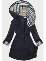 Tmavě modrá bunda parka s ozdobnou podšívkou BH Forever (BH-2401) Tmavě modrá bunda parka s ozdobnou podšívkou BH Forever (BH-2401)