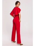 M670 Kombinéza s volánky - červená