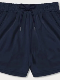 Tmavě modré dámské sportovní šortky (8K951-25)