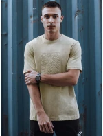 FashionStreet béžové pánské tričko RX5518