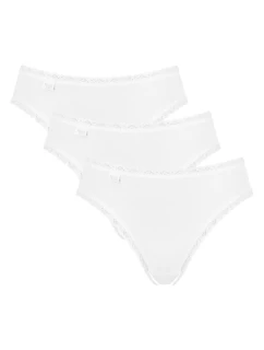 Dámské kalhotky 3 pack Cotton Lace Thai white - Sloggi