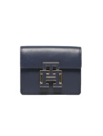 Kožená peněženka Tommy Hilfiger Push Lock AW0AW14344