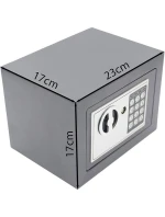 TREZOR S DIGITÁLNÍM ZÁMKEM 23X17X17CM 1067582 SASKA GARDEN