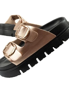 Lee Cooper dámské šněrovací boty gold flip-flops comfortable platform fashionable dámské
