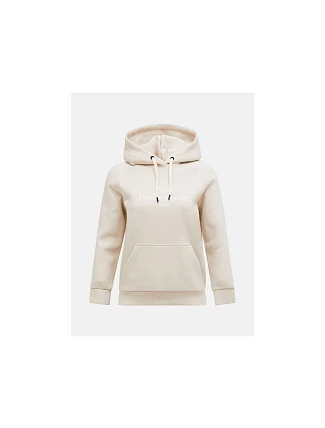 Dámská mikina PEAK PERFORMANCE W Original Hood, béžová barva Dámská mikina PEAK PERFORMANCE W Original Hood, béžová barva