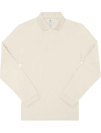 B&C My Polo 180 LSL Piqué polo s dlouhým rukávem 01.U425 off white B&C My Polo 180 LSL Piqué polo s dlouhým rukávem 01.U425 off white
