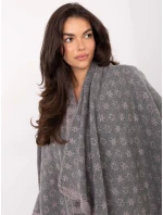 Pončo AT PN 7661.89 šedorůžové