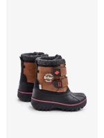 Dětské sněhule na suchý zip Lee Cooper Camel Dětské sněhule na suchý zip Lee Cooper Camel