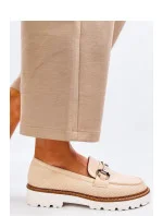 Dámské polobotky / mokasíny model MM848 Světle béžová - Seastar Dámské polobotky / mokasíny model MM848 Světle béžová - Seastar