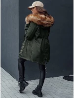 Dámská zimní bunda parka s kapucí AVENA II zelená FashionStreet TY4512
