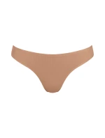 Dámská tanga ZERO Feel Pure String - NOSTALGIC BROWN - béžové 00CM - SLOGGI