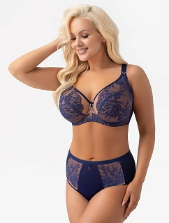 Kalhotky Gorsenia B024 Desire – tmavě modré brazilské kalhotky, velikosti S–2XL