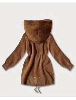 Vlněná bunda z alpaky v karamelové barvě (W017#)