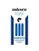 Šipky Unicorn Core Plus s ocelovými hroty - modrá pogumovaná mosaz 21g:8650|23g:8651|25g:8652