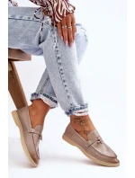 Dámské klasické mokasíny šedé Cortez