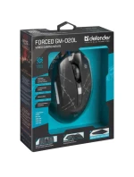 DEFENDER DRÁTOVÁ MYŠ FORCED GM-020L 800/1800/2400/3200 DPI 6P + PODLOŽKA + HRA 52020 DEFENDER DRÁTOVÁ MYŠ FORCED GM-020L 800/1800/2400/3200 DPI 6P + PODLOŽKA + HRA 52020