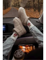 Dámské ponožky Medvěd v svetříku Ecru