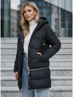 Dámská zimní dlouhá bunda tmavě modrá FashionStreet TY5467