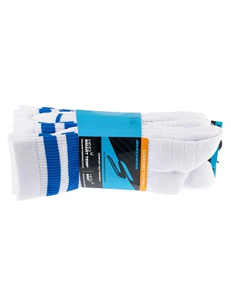Skechers, 3 ks, pánské ponožky PF PBall Crew S01373HP-WBL, bílé, velikosti 41–46
