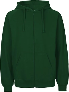 Neutral O 63301 Pánská mikina s kapucí z bio bavlny 77.6331 bottle green