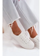 Dámské Textilní Tenisky Na Platformě Big Star RR274776 Bílé