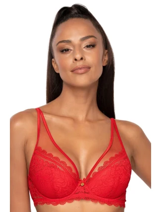 Dámská push-up podprsenka M-0198/11 Estelle Červená - MAT Dámská push-up podprsenka M-0198/11 Estelle Červená - MAT