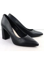 Černé lodičky na jehlovém podpatku černé Sergio Leone PB216