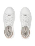 Dámské kožené polobotky na platformě bílé Filippo DP6739