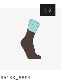 Cyklistické ponožky POC Motion MTB Long Sock, hnědé