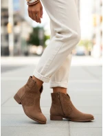 Dámské ažurové boty coffee FashionStreet ZY1345