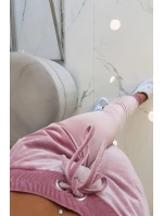 Love velur set tmavě pudrově růžový