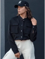 Dámská bunda bomber PRIEV černá FashionStreet TY4307