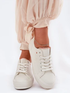 Dámské Tenisky Z Eko Kůže Big Star RR274A297 Světle Béžové