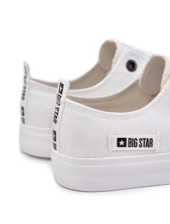 Pánské tenisky z nízkého materiálu Big Star KK174006 Bílé