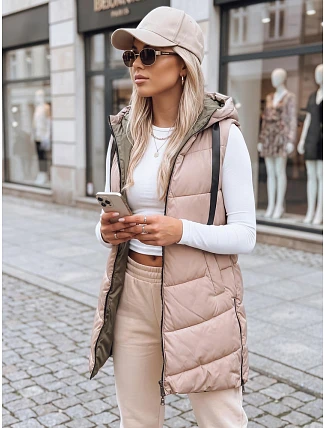 ONADE FashionStreet dámská oboustranná velbloudí vesta TY3726 ONADE FashionStreet dámská oboustranná velbloudí vesta TY3726