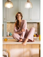 Belle Reverie MK 42 Blush Hour pyžamo délka/r S-L rozepínací Belle Reverie MK 42 Blush Hour pyžamo délka/r S-L rozepínací