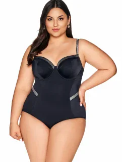 Plavky s plnými košíčky Ava SKJ 63 Maxi Black